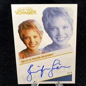 Star Trek Jennifer Lien as "Kes" AUTO Autograph Rare Quotable Case Hit